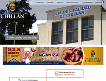 Tablet Screenshot of municipalidadchillan.cl